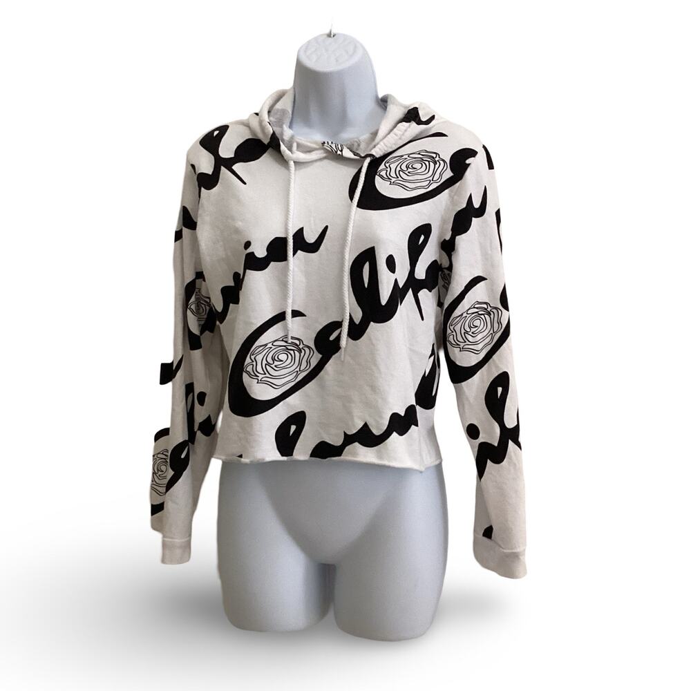 On Fire Cropped Hoodie